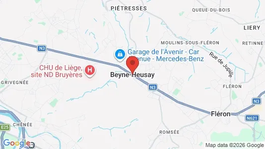 Houses for rent i Beyne-Heusay - kort over placeringen