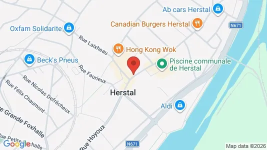 Apartments for rent i Herstal - kort over placeringen
