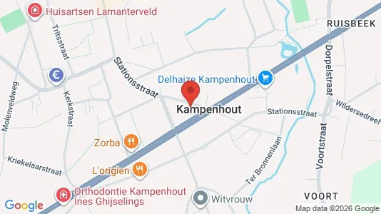Apartments for rent i Kampenhout - kort over placeringen