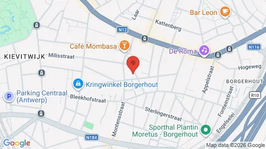 Apartments for rent i Antwerp Borgerhout - kort over placeringen