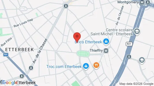 Apartments for rent i Brussels Etterbeek - kort over placeringen