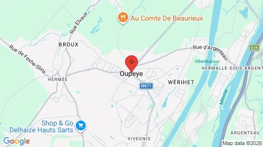 Apartments for rent i Oupeye - kort over placeringen