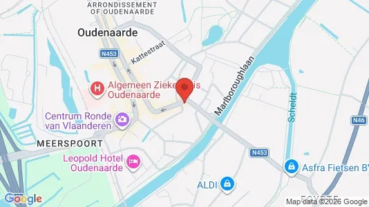 Apartments for rent i Oudenaarde - kort over placeringen
