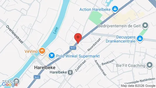 Apartments for rent i Harelbeke - kort over placeringen