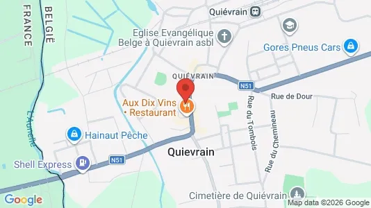Apartments for rent i Quiévrain - kort over placeringen