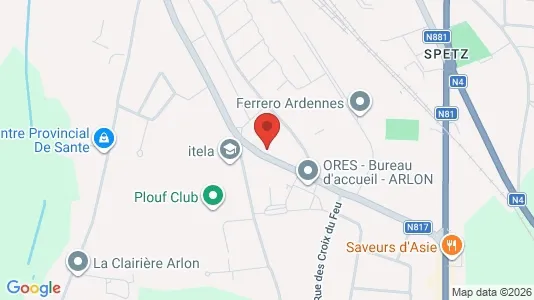 Apartments for rent i Aarlen - kort over placeringen