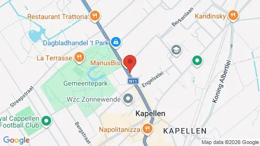 Apartments for rent i Kapellen - kort over placeringen