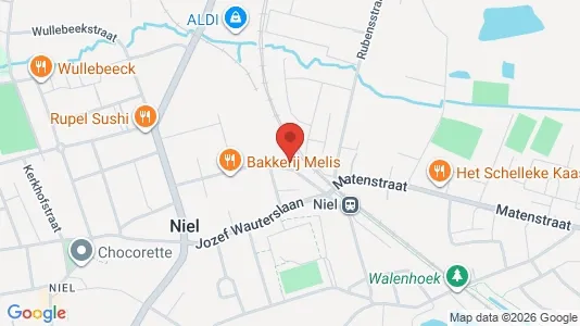 Apartments for rent i Niel - kort over placeringen