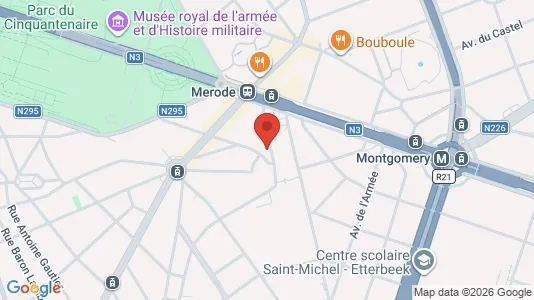 Apartments for rent i Brussels Etterbeek - kort over placeringen
