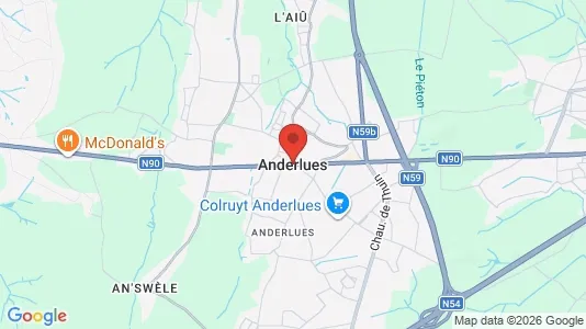 Apartments for rent i Anderlues - kort over placeringen