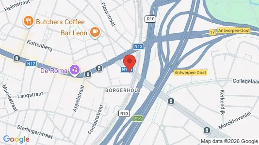 Apartments for rent i Antwerp Borgerhout - kort over placeringen