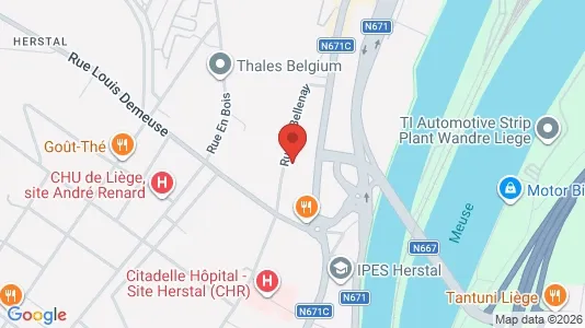 Apartments for rent i Herstal - kort over placeringen