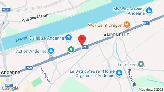 Apartments for rent i Andenne - kort over placeringen