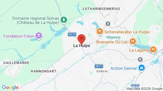 Apartments for rent i Terhulpen - kort over placeringen