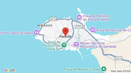 Apartments for rent i Peniche - kort over placeringen