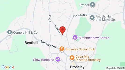 Apartments for rent i Broseley - Shropshire - kort over placeringen