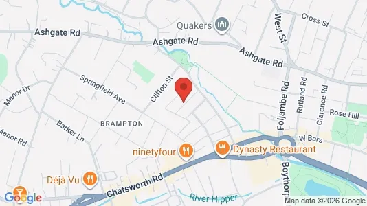 Apartments for rent i Chesterfield - Derbyshire - kort over placeringen