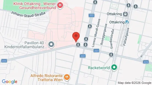 Apartments for rent i Wien Ottakring - kort over placeringen