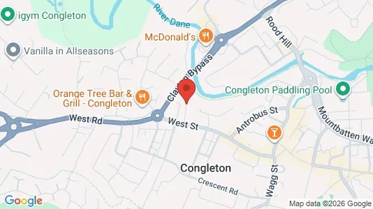 Apartments for rent i Congleton - Cheshire - kort over placeringen