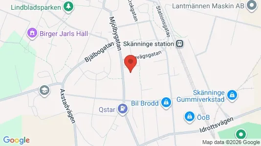 Apartments for rent i Mjölby - kort over placeringen