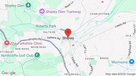 Apartments for rent i Shipley - West Yorkshire - kort over placeringen