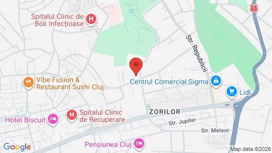 Apartments for rent i Cluj-Napoca - kort over placeringen