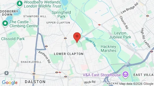 Rooms for rent i London E5 - kort over placeringen