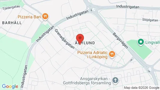 Apartments for rent i Linköping - kort over placeringen