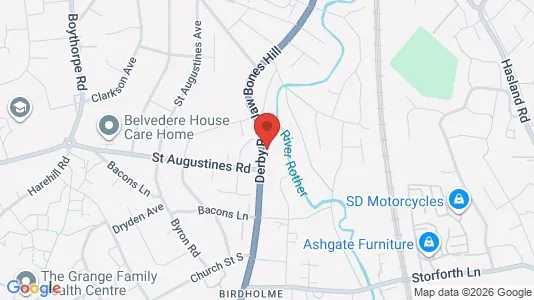 Apartments for rent i Chesterfield - Derbyshire - kort over placeringen