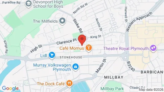 Apartments for rent i Plymouth - Devon - kort over placeringen