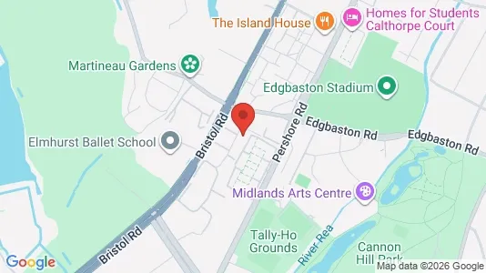 Apartments for rent i Birmingham - West Midlands - kort over placeringen