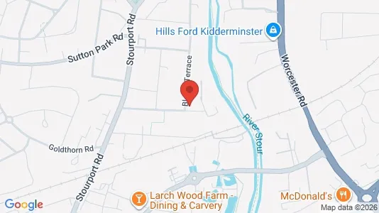 Apartments for rent i Kidderminster - Worcestershire - kort over placeringen