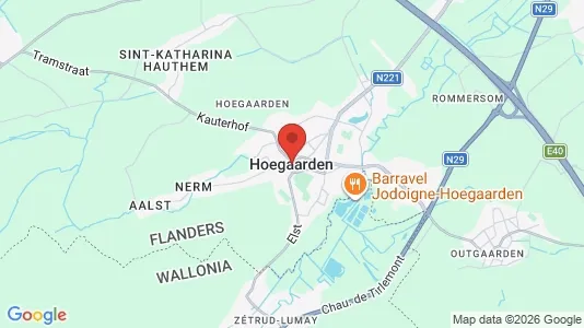 Apartments for rent i Hoegaarden - kort over placeringen