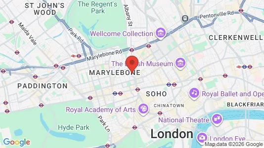 Apartments for rent i London W1A - kort over placeringen