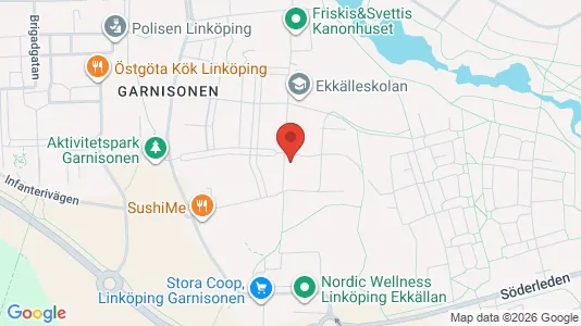 Apartments for rent i Linköping - kort over placeringen