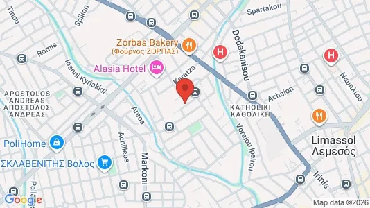 Apartments for rent i Limassol - kort over placeringen