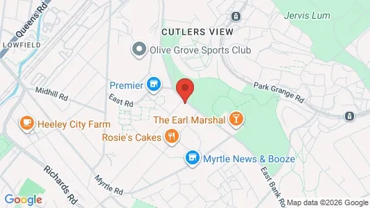 Apartments for rent i Sheffield - South Yorkshire - kort over placeringen