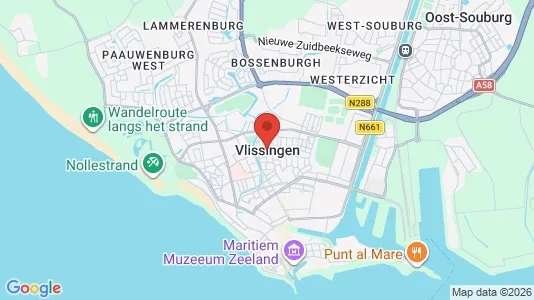Apartments for rent i Vlissingen - kort over placeringen
