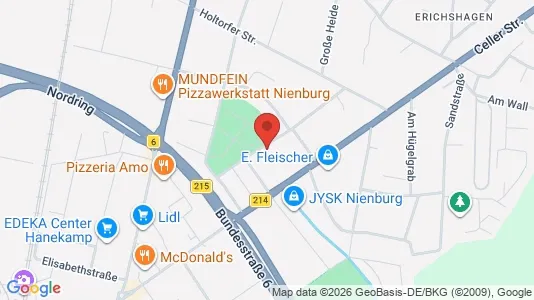 Apartments for rent i Nienburg/Weser - kort over placeringen