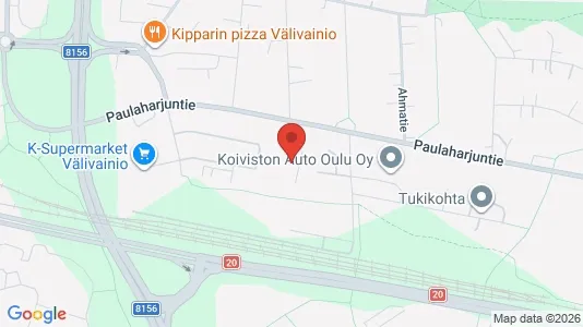 Apartments for rent i Oulu - kort over placeringen