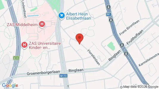 Apartments for rent i Antwerp Berchem - kort over placeringen