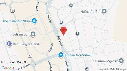 Apartments for rent i Hafnarfjörður - kort over placeringen