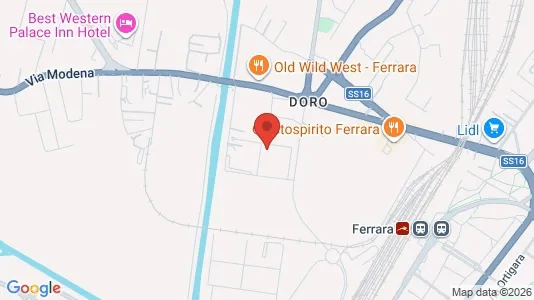 Apartments for rent i Ferrara - kort over placeringen