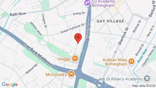 Apartments for rent i Birmingham - West Midlands - kort over placeringen