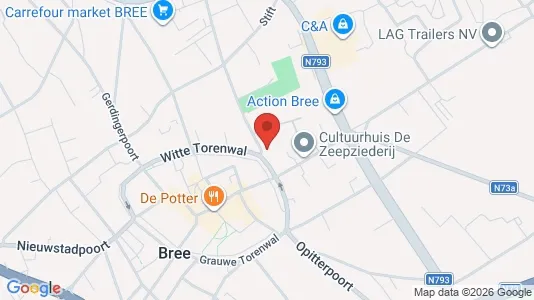 Apartments for rent i Bree - kort over placeringen