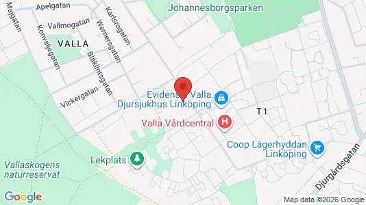 Apartments for rent i Linköping - kort over placeringen