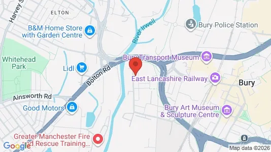 Rooms for rent i Bury - Lancashire - kort over placeringen