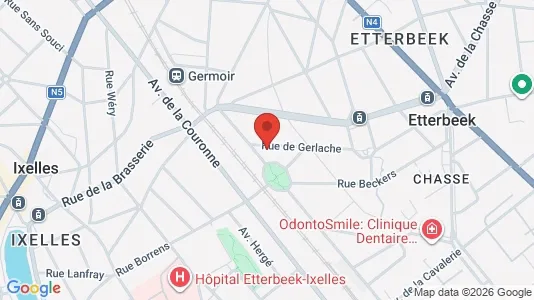 Apartments for rent i Brussels Etterbeek - kort over placeringen