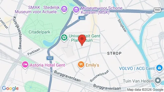 Apartments for rent i Stad Gent - kort over placeringen