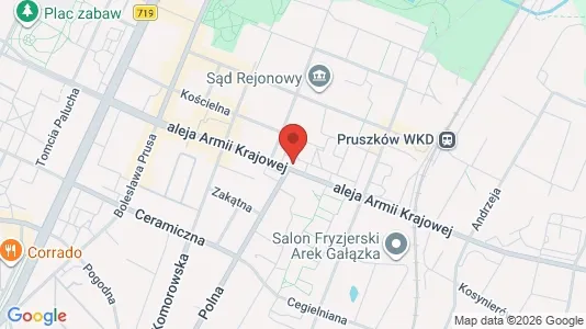 Rooms for rent i Pruszkowski - kort over placeringen